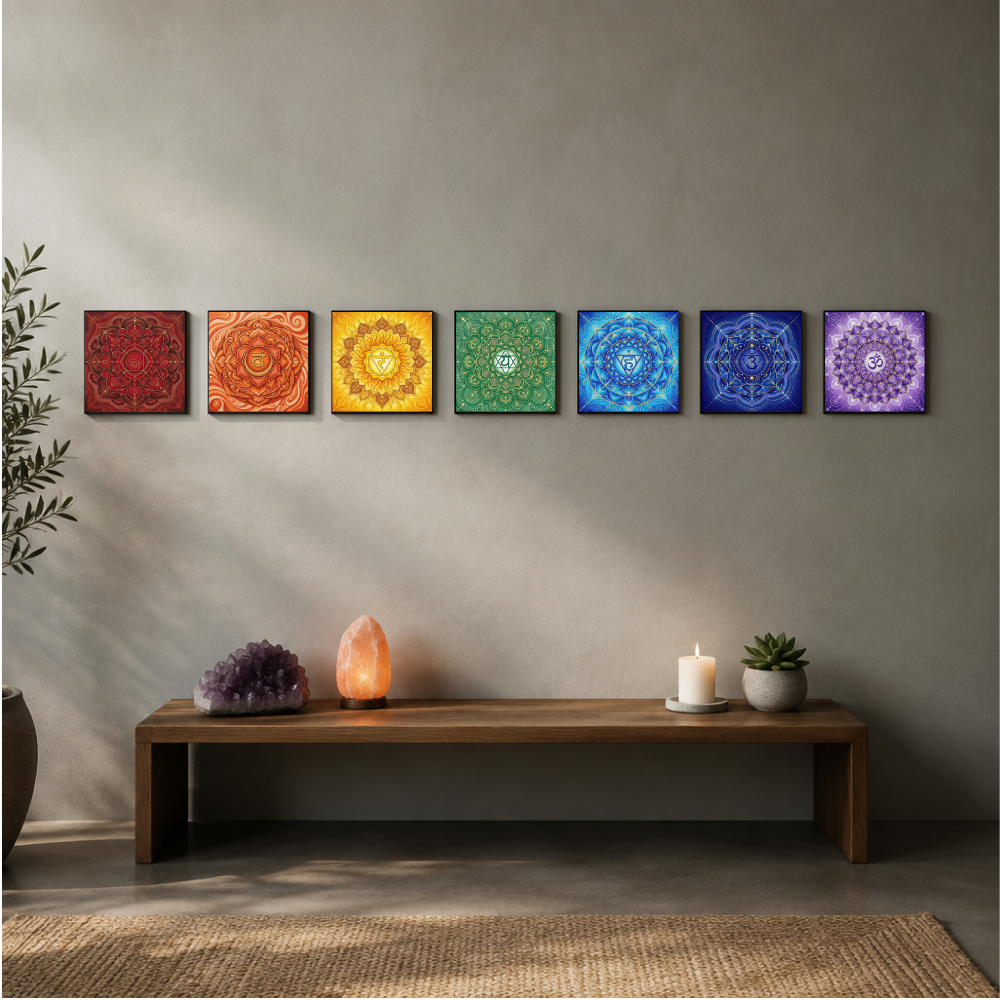 Kit 7 Chakras - Pontilhismo
