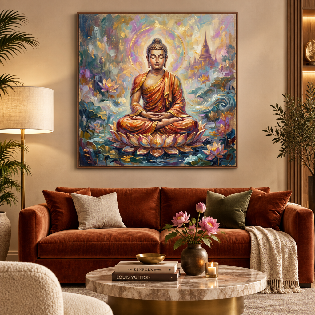 Buda Lótus Dourado