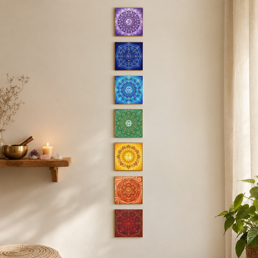 Kit 7 Chakras - Pontilhismo
