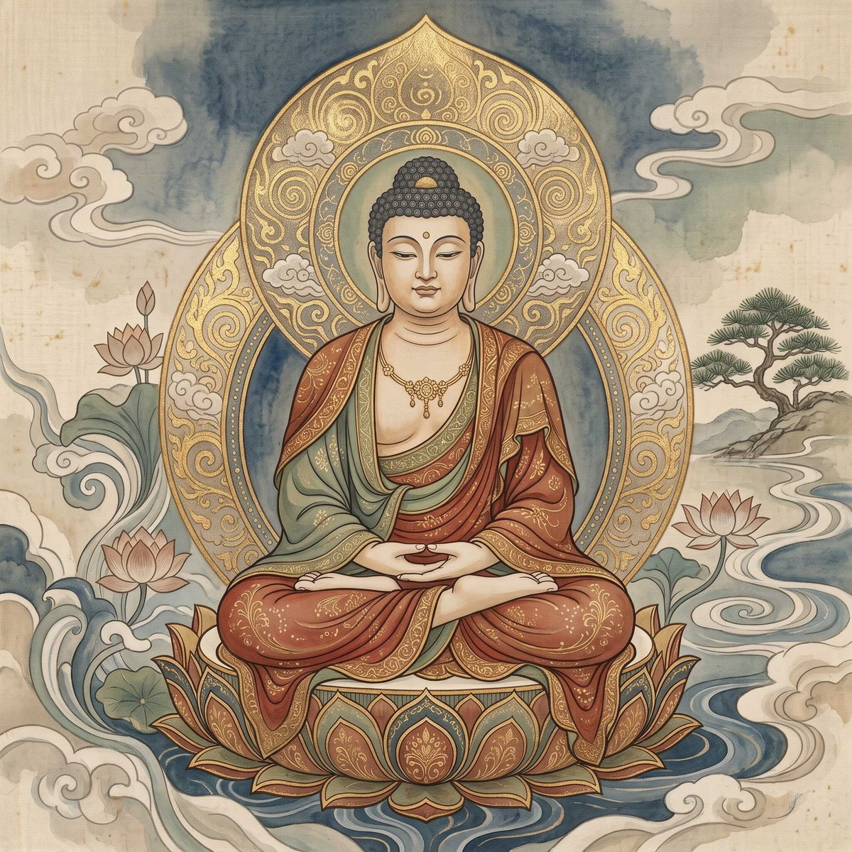 Buda Thangka Clássico